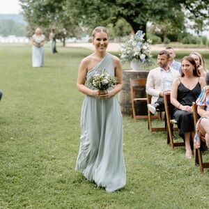 Birdy Grey Kira Dress in Sage XS (altered length)